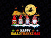 Halloween Gnomes Happy HalloThanksMas Png, Halloween/Thanksgiving/Christmas Gnome PNG Sublimation Design