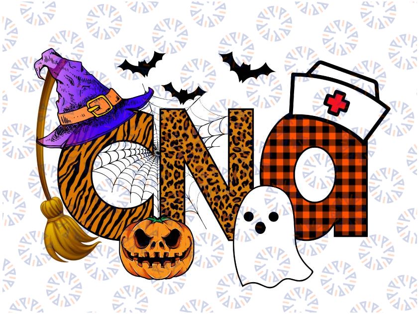 Boo Boo Crew Nurse Halloween CNA Png, CNA Life Halloween Png, CNA, Halloween Nurse, Nurse, Bat, Happy Halloween Png
