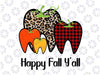 Happy Fall Y'all Png, Thanksgiving Halloween Dental Hygienist Png, Pumpkin Teeth PNG, Dental Design, Digital Download, Leopard