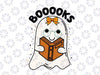 Booooks! Svg Cute Ghost Reading Library Books Svg, Halloween Booooks SVG Cutting File, Reading Teacher, English Teacher