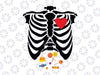 Halloween Candy Xray Skeleton Svg, Halloween Svg, Skeleton SVG, Candy, Thorax Xray Ribcage, Png, Svg Files For Cricut, Sublimation Designs Downloads