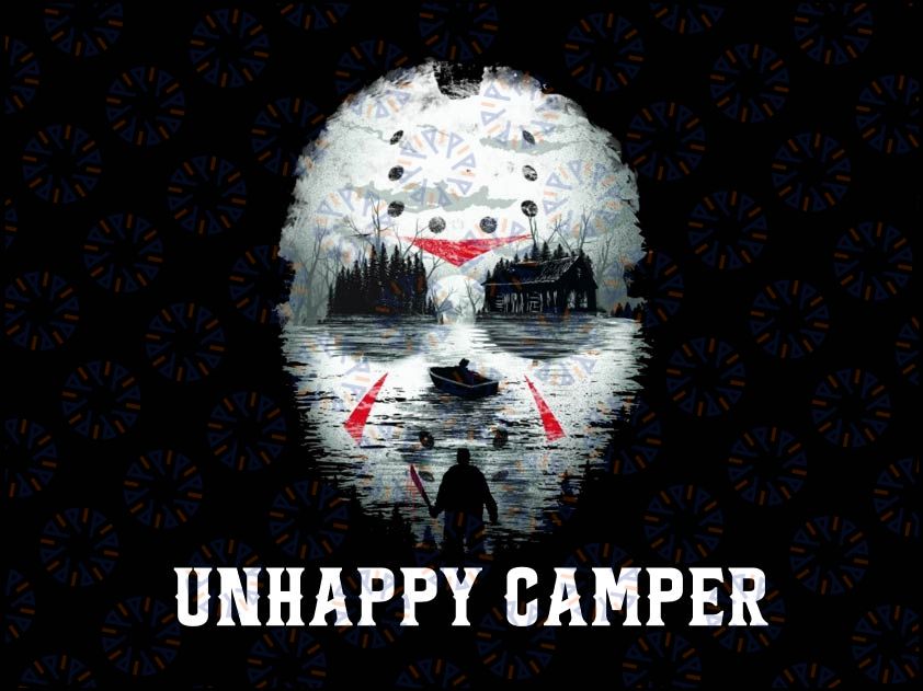 Scary Halloween Camper Camping Png, Unhappy Camper Png,  Halloween Png Sublimation