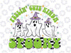 Feelin' Cute Kinda Spooky Svg, Boo Crew Spooky Vibes Halloween Svg, Boo Ghost Fall Autumn Pumpkin Png, Cute Halloween