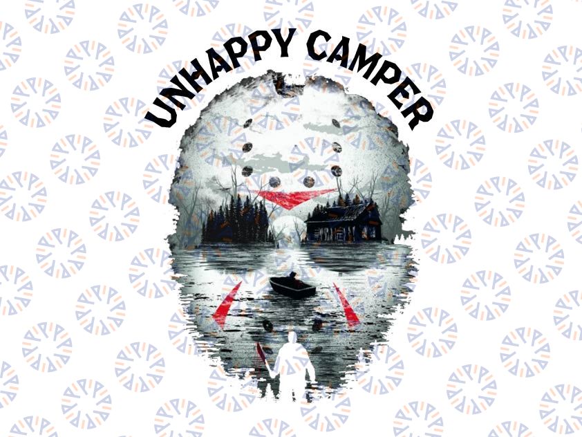 Unhappy Camper Png,Scary Halloween Png,Camper Camping Png,Horror Halloween Camping Png,Funny Halloween Png