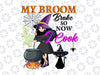 My Broom Broke So Now I Cook Png, Halloween Witch Png, Cute Lady Lunch Png Sublimation