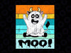 Moo I Mean Boo Svg, Boo Boo Crew Ghost Cow Svg, Cute Halloween Svg, Halloween Highland longhorn Cow Cut File