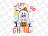 Let's Go Ghouls Svg, Floral Ghost Hippie Halloween Svg, Halloween Design, Retro Halloween Svg Png