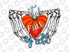 It's Fall Y'all Skeleton Hand Pumpkin Heart Halloween Fall PNG, Skeleton Heart Png, Autumn Png, Sublimation Design,Digital Download