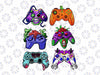 Halloween Skeleton Zombie Gaming Controllers Png, Gamer Zombie Png, Video Game Png, Skeleton Hand Gamer Png