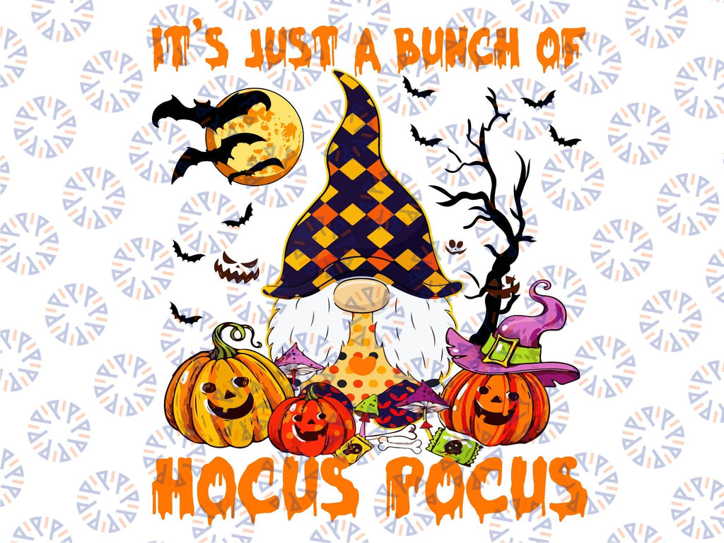 Bunch of Ho-cus Po-cus Pumpkin Gnome Png, PNG graphics, Halloween decal, sublimation, Halloween image, Witch gnomes, Bats Scary Cat