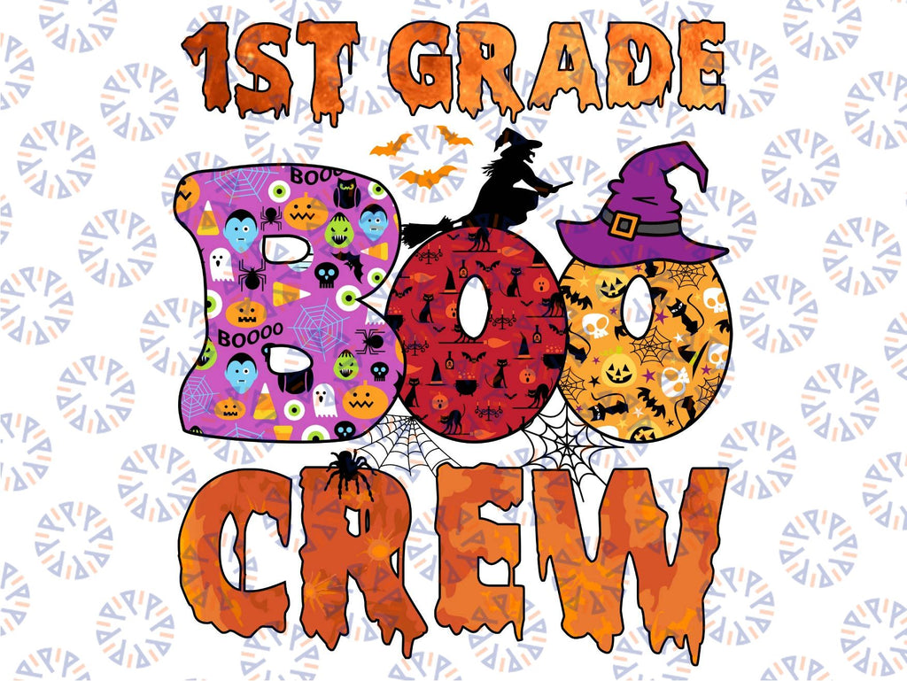 1st grade boo crew Png, Elementary School Teacher Png, Boo Crew Teacher, School Halloween Party Png