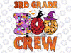 3rd grade boo crew Png, Elementary School Teacher Png, Boo Crew Teacher, School Halloween Party Png