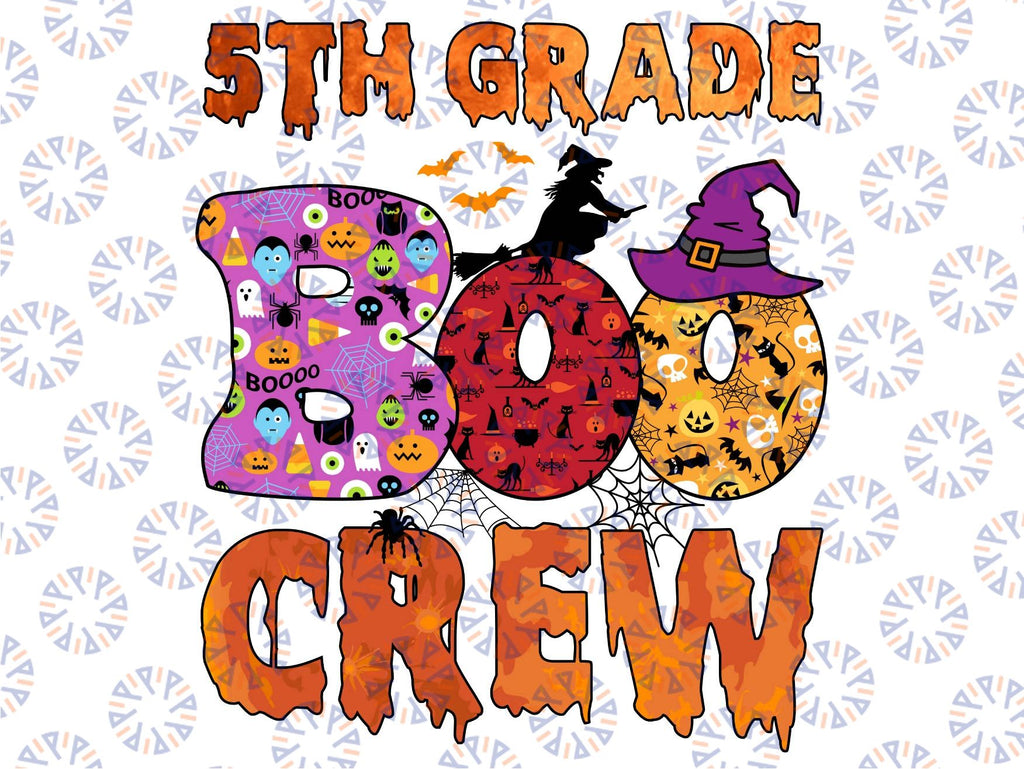 5th grade boo crew Png, Elementary School Teacher Png, Boo Crew Teacher, School Halloween Party Png