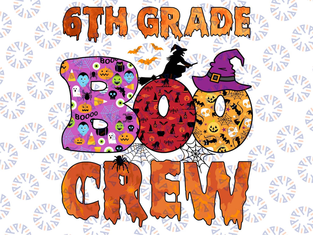 6th grade boo crew Png, Elementary School Teacher Png, Boo Crew Teacher, School Halloween Party Png