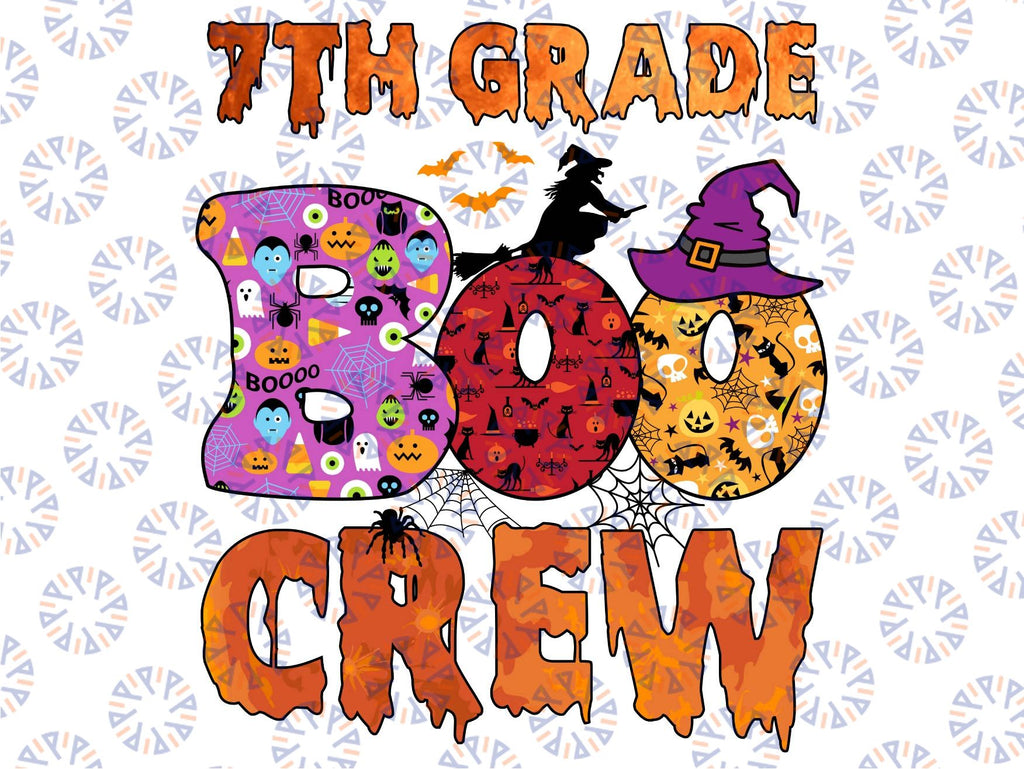 7th grade boo crew Png, Elementary School Teacher Png, Boo Crew Teacher, School Halloween Party Png