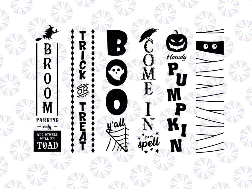 Halloween porch sign svg bundle Halloween sign bundle Halloween svg bundle Halloween sign svg Halloween vertical sign svg vertical svg eps