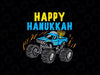Happy Hanukkah Monster Truck PNG, Monster Truck PNG, Hanukkah Party Png, Boys Kid Gift, menorah Jewish Sublimation Design