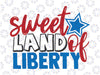 Sweet Land Of Liberty SVG  America SVG Cut File Clip art Silhouette  4th of July SVG