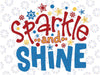 Sparkle & Shine SVG eps dxf png Files for Cutting Machines Cameo Cricut, 4th Of July, Fireworks, Patriotic, Sparklers