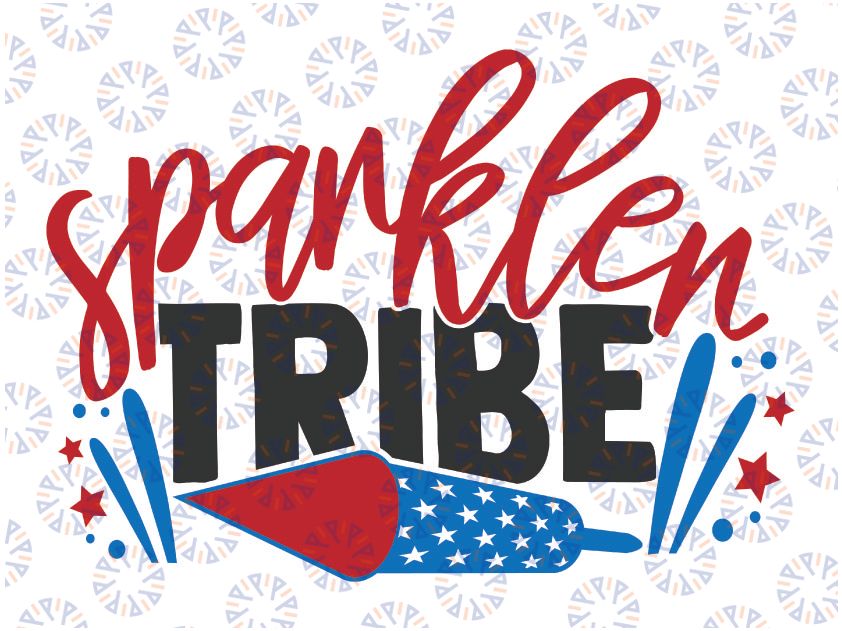 Sparkle Tribe SVG, 4th of July SVG, July 4th svg, Fourth of July svg, America svg, USA Flag svg, Independence Day Shirt, Cut File Cricut