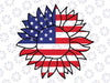 Patriotic Sunflower Svg, 4 juillet Svg, American Flag Svg, USA Svg Dxf Eps, America Svg, Girls, Memorial Day, Silhouette, Cricut Cut Files