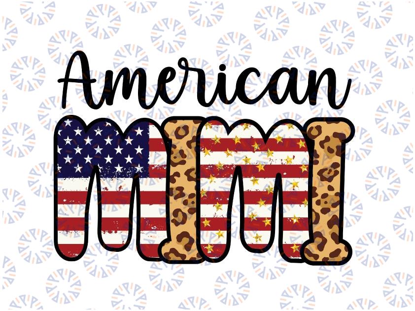 Mimi American Flag Sublimation Designs Download , Mimi Sublimation PNG, Fourth Of July Png, Patriotic shirt Png