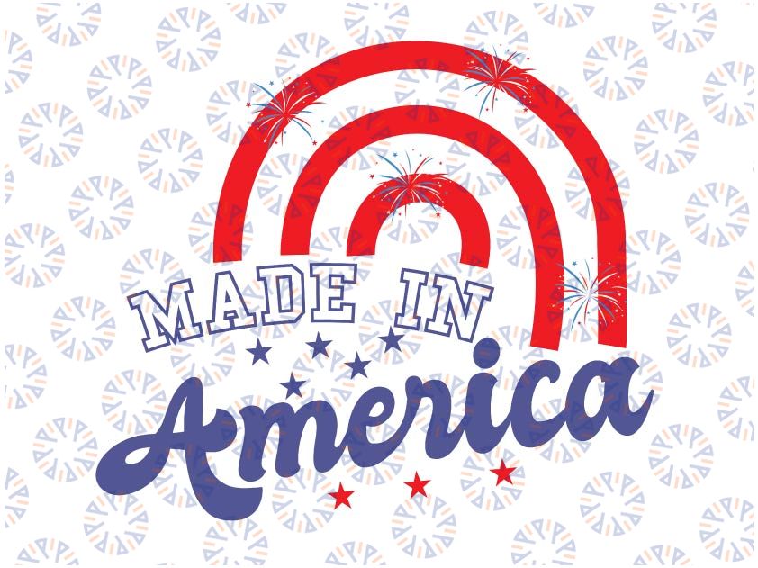 Made in America SVG, 4th of july svg, Independence day svg, Fourth of July svg, USA Patriotic svg, shirt svg, png, dfx, Cricut files.
