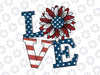 Love 4th of July sublimation design, American Independence Day Png, USA Flag Sunflower Png 4th Of July Png Memorial day png