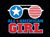 All American Girl Svg, Funny 4th Of July Svg, Independence Day Gift Svg, Cut File Images for Silhouette and Cricut