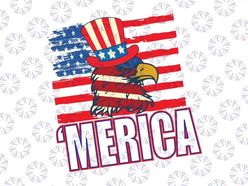 Patriotic Independence Day Png, 4th July American Merica Eagle Png, patriotic tee digital, Merica Freedom Funny, Digital Design, Download
