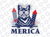 Merica 4th July Cat Svg Png, American Flag Patriotic Png, Patriotic cat Sunglasses Svg, 4th of July Gift Instant Download