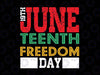 19th Juneteenth Freedom Day 1865 SVG, 19th 1865 svg, Black American Freedom svg, Vector Cut File, Clipart for Cricut, Digital download