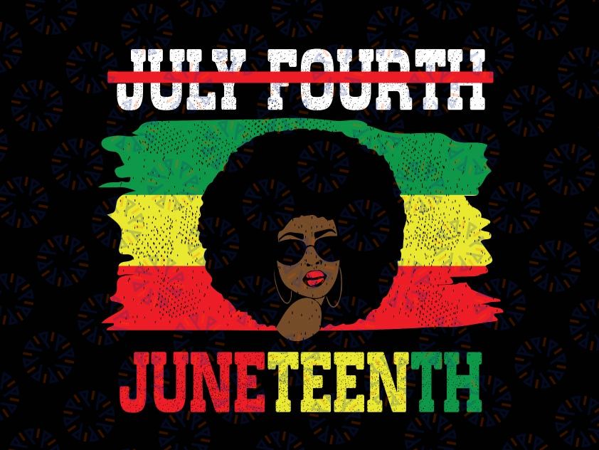 Juneteenth Fourth of July SVG PNG Silhouette, BLM Black Lives Matter, Juneteenth Black History Svg, American African Freedom Day Svg Png