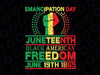 Emancipation day Juneteenth Black American Freedom June 19th 1865 Png Instant Download, Juneteenth PNG