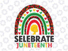 Celebrate Juneteenth Independence Day Png, Black Women Rainbow Png, Juneteenth Png, Celebrate Black History Png, Black Power Png