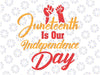 Juneteenth Freedom Svg, Independence day SVG, Independence Proclamation Justice Honor svg JPG PNG Vector Clipart Cricut Cutting File