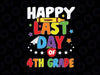 Happy Last Day Of 4th Grade svg, Hello Summer svg, Summer Break svg, Teacher svg, School Graduation svg