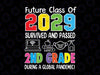 Future Class of 2029 I School Graduation Svg, First 2nd Grade Svg, I survived & Passed Pandemic Graduation Svg