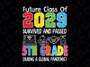 Future Class of 2029 I School Graduation Svg, First 5th Grade Svg, I survived & Passed Pandemic Graduation Svg