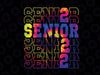 Senior Graduation Gift Png, Class of 2022 Senior Tie Dye Png, Sublimation Design