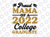 Proud Mama Of 2022 College Graduate Svg, Grandma Graduation Svg, Class of 2022 Family Graduation Svg