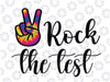 Rock The Test Svg, Funny Teacher Test Day Svg, Testing Day Student Svg, School Test svg, Rock svg, Cut file