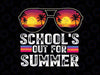 Retro Last Day Of School Schools Out For Summer Teacher Png, Teacher Life PNG, Last Day Of School, Beach, Summer Sublimation Design