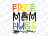 Free Mom Hugs Svg, Messy Bun Rainbow LGBT Pride Svg, Pride Svg, Mom Svg, LGBT Hugs Svg, Rainbow Svg, Pride Day Svg, Cricut
