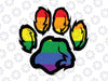 LGBT Ally Furry Pride Svg, Rainbow Dog Paw Svg, Gay Svg, Lgbt Pride Svg- Pride month, Gift for LGBT