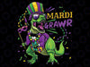 Mardi Gras Dabbing T Rex Dinosaur Mardi Grawr Bead Costume Png, Mardi Gras T-rex png, Western Mardi Gras png, Sublimate Designs download