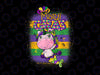 Mardi Gras Cute Mermaid Unicorn balloon Beads Carnival Girls PNG Funny Design Fat Tuesday, Mardi Gras Carnival Party Mardi Gras New Orleans PNG Sublimation