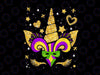 Mardi Gras Unicorn Party Costume Apparel PNG File with Glitter, Mardi Gras Carnival Party, Fat Tuesday, New Orleans