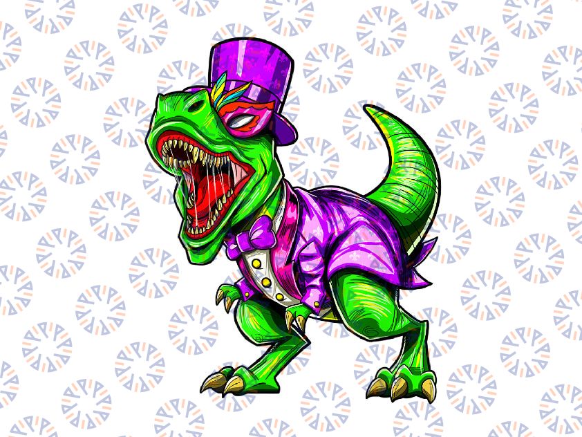 Mardi Gras Dinosaur Png, Mardi Saurus Png, Mardi Gras Png, Kids Png Files, Funny Clipart New Orleans PNG Sublimation