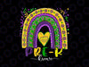 Mardi Gras Rainbow Pre-K Krewe Png, Crew Teacher Krewe png, Mardi Gras Rainbow And Fleur De Lis Png Sublimation Design, Digital Download